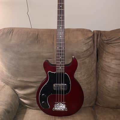 Gibson Les Paul junior tribute DC Bass lefty left handed 2021 Worn Cherry image 3