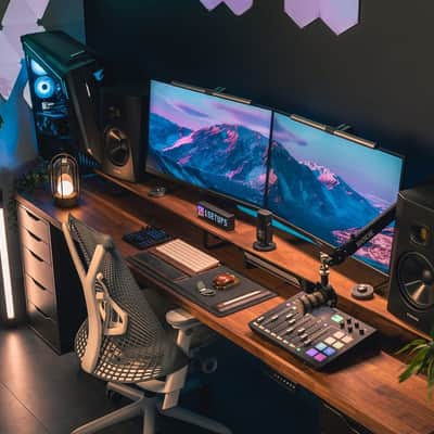 Adam Audio T8V Studio Monitor (Pair) with Clamp-On Studio Monitor Stands, Professional Grade Balanced 1/4" to XLR Cables and StreamEye Polishing Cloth image 4