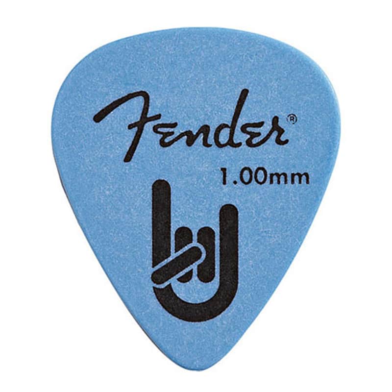 Fender Pack de 12 púas azules FENDER Heavy 1mm image 1