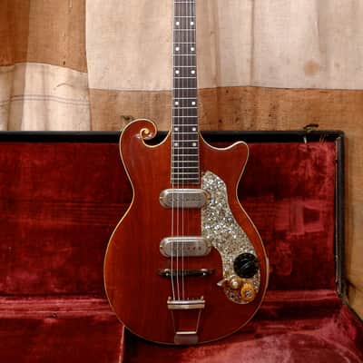 Premier Scroll Guitar 1958 Natural image 1