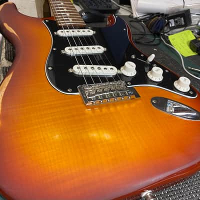 2019 Fender Player Stratocaster Plus Top - DIY Relic Job image 10