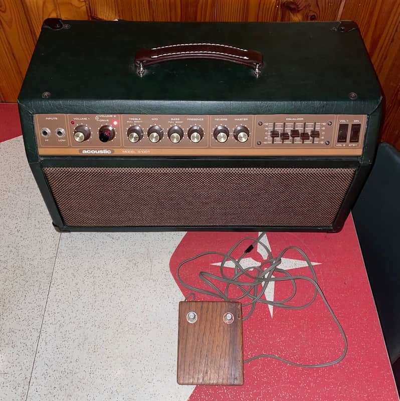 RARE Vintage Acoustic Control Corp G100T Tube Guitar Amplifier Head! w/ Reverb & 5-band EQ image 1