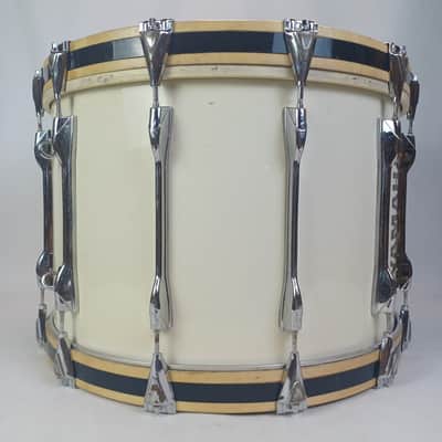 Yamaha 14x22MB822U "QP-6368"Bass Drum 12Lug White Wrap Japan Vintage 80s Marcher image 3