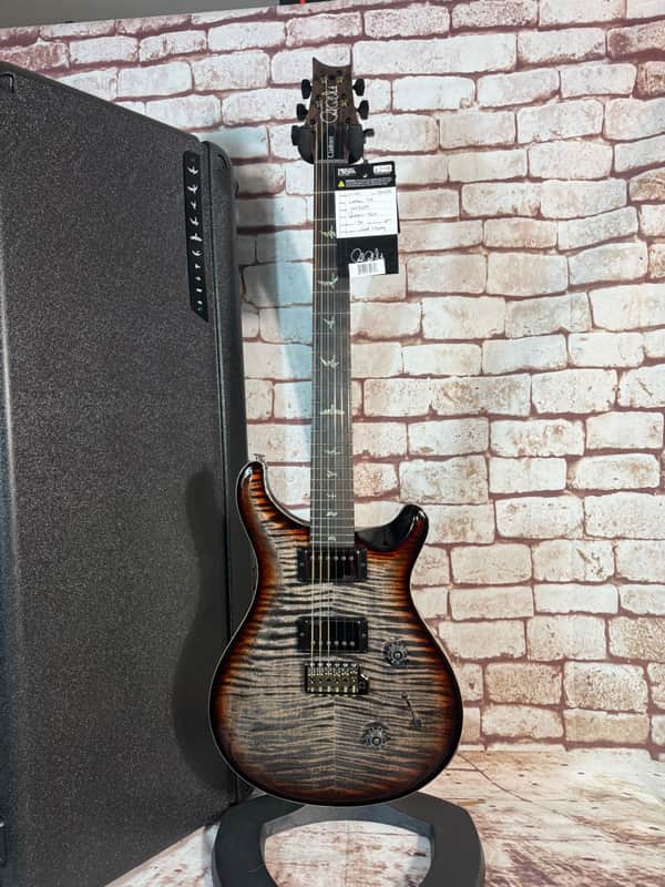 PRS WL-Modell Custom 24 Charcoal Tri-Colour Burst - 10 Top- Stained Neck- Cocobolo FB - 58/15+ TCI 2 pcs Worldwide image 1