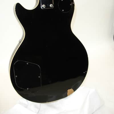 Vintage Memphis LP Copy Electric Guitar Black w/ EMG Pickups image 19