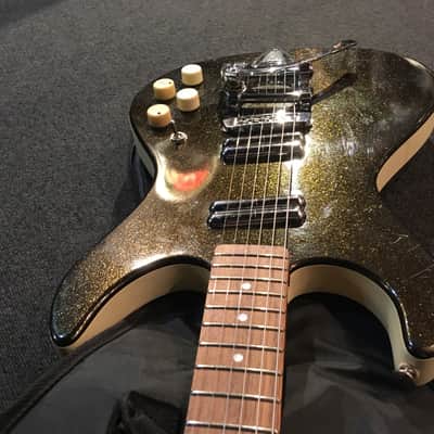 No.075423 Rare!! DANELECTRO HOTED Black Metallic EX--- image 5