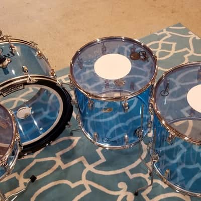 Ludwig Vistalite Mid 70s Blue image 5