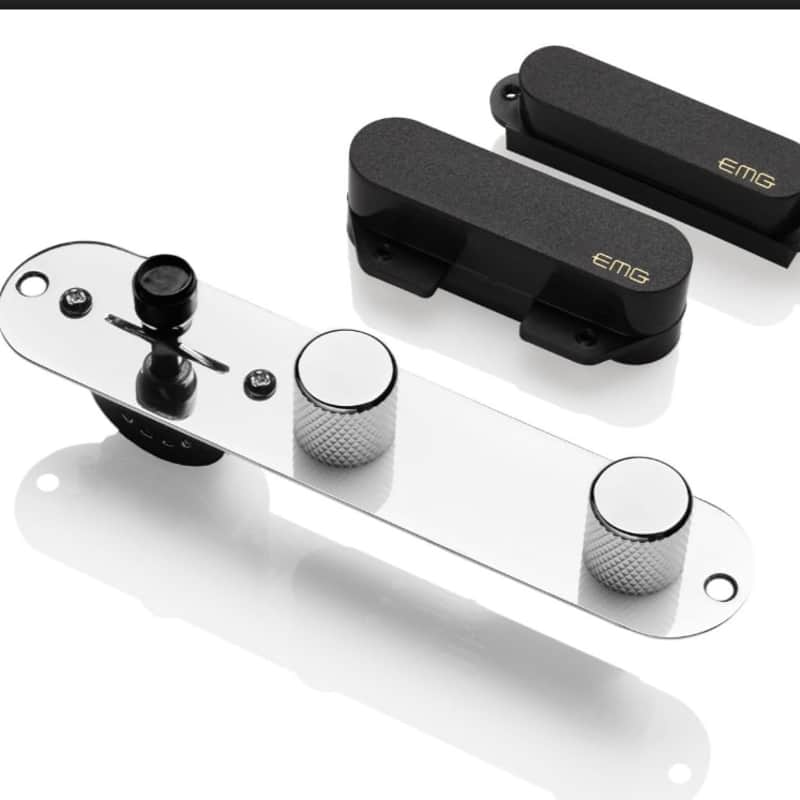 EMG Pickups T-System Solderless Replacement Pickup System for Telecaster (Black) image 1