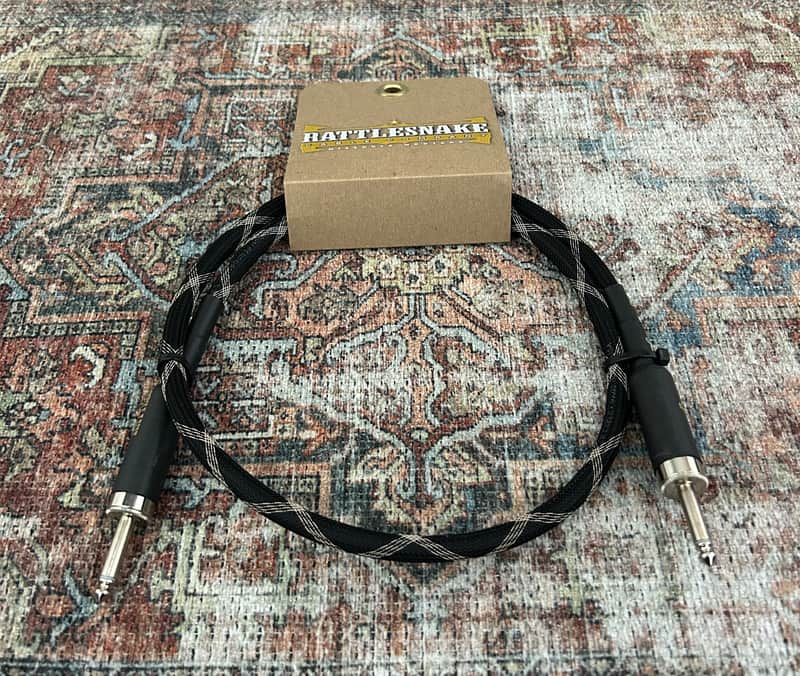 Rattlesnake Cable Company 3' Speaker Cable S/S - Sidewinder Black Weave image 1