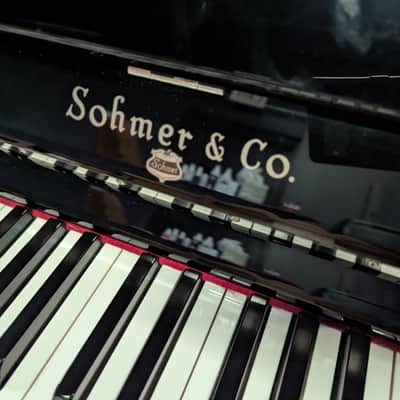 Sohmer SN 0154 48" polish ebony studio piano 2010s image 2