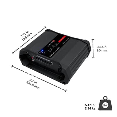 Stetsom BRAVO ATTACK 3000 Watts RMS Mono Full Range Digital Amplifier 4Ohm image 4