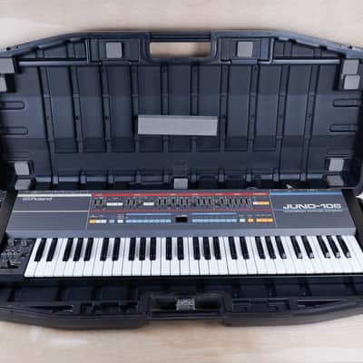 Roland Juno-106 61-Key Programmable Polyphonic Synthesizer 1984 w/ Hard Case image 2