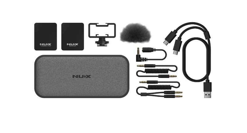 NUX B-10 Vlog 2.4GHz Wireless Vlog Lavalier Microphone for Smartphone/Camera/computer image 1