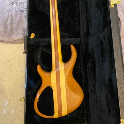 Tobias 5 String Tiger Wood Bass 1994 - Natural with Original Case! image 2