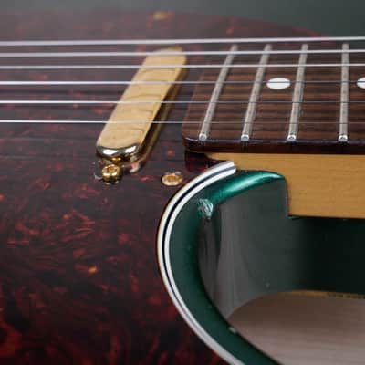 Fender FSR 75th Anniversary Hybrid II Telecaster MIJ 2021 Sherwood Green Metallic Japan w/ Bag image 9