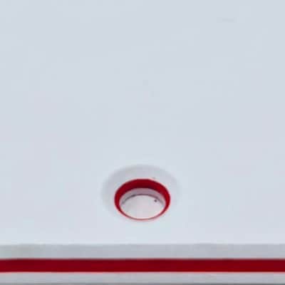 Custom Pickguard For 1968 Made in America Gibson Melody Maker III S-S-S - White/Red/White .090" image 2