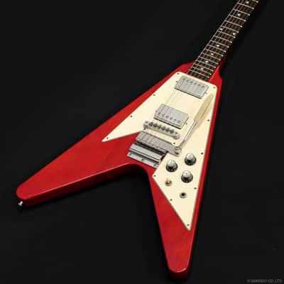 Gibson Custom Shop 1967 Flying V-K Korina w/Vibrola 2001 Cherry image 5