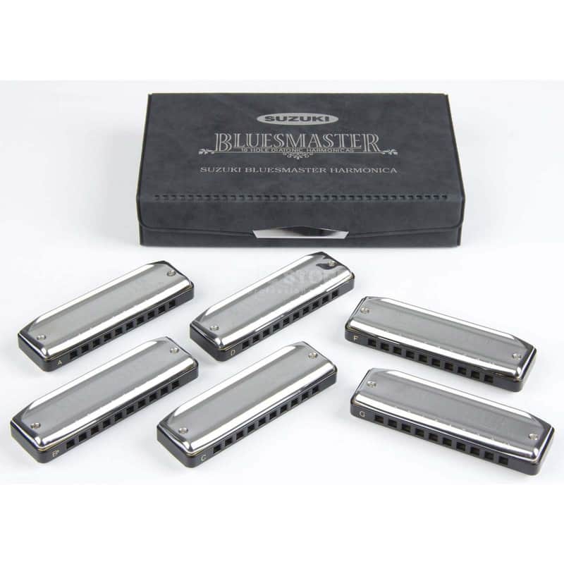 Suzuki MR-250G Bluesmaster Harmonica - Set of 6