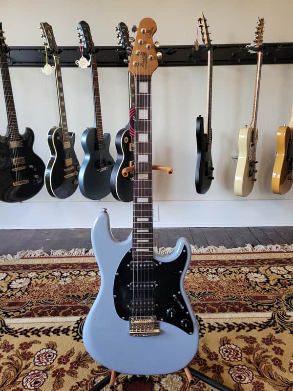 Sterling by Music Man Cutlass Plus CT50HSS - Aqua Grey w/ Roasted Maple Neck & Block Inlays image 1