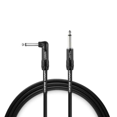 Warm Audio Pro Series 1/4" Straight to Right Angle TS Instrument Cable - 10'