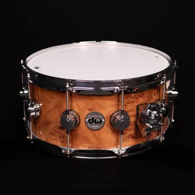 DW 14" x 6.5" SSC Maple Snare, Exotic Gloss Lacquer over Elm Burl image 2