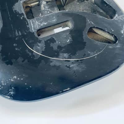 Black SSH Basswood Guitar Strat Style Body image 2