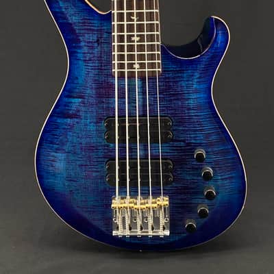 PRS Gary Grainger 5-String in Violet Blue Burst with Ten Top image 1