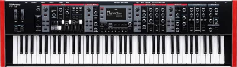 Roland V-Stage 76-Key Digital Stage Piano, Red image 1
