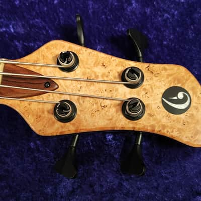 Drake Custom Short Scale 4 Bass Guitar, Natural Oil image 8