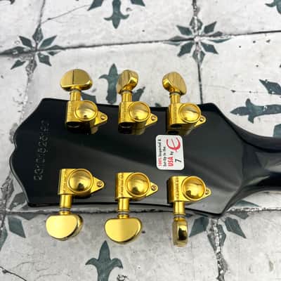 Epiphone "Inspired by Gibson Custom" Les Paul Custom • Ebony • 2023 • 8.8 lb image 8
