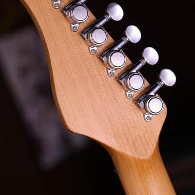 Dhatarattha DST HH Red Paisley – Roasted Maple Neck, Stainless Steel Frets image 9