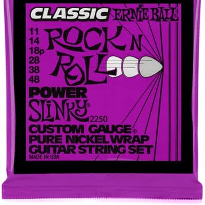 Ernie Ball 2250 Power Slinky Classic Rock N Roll Electric Guitar Strings - .011-.048 image 2