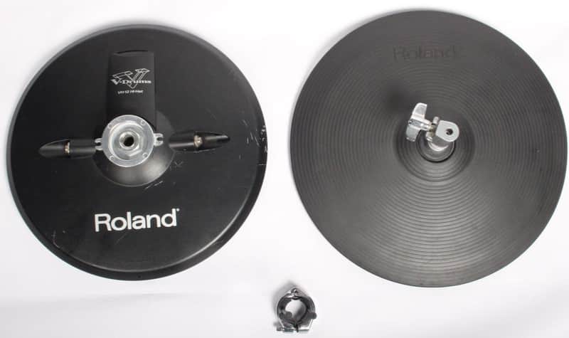 Roland VH-12 Hi-Hat Cymbal + Clutch + Anti-Rotation Electronic Dual Zone Trigger image 1