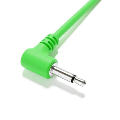 ExcelValley [Green | 15 cm - 5.91"] 5-Pack - Right Angle Mono Modular Patch Cables image 4