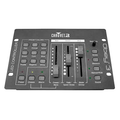 Chauvet DJ Obey 3 RGB 3-Channel Universal Wash Light 3-Pin DMX-512 Controller image 2