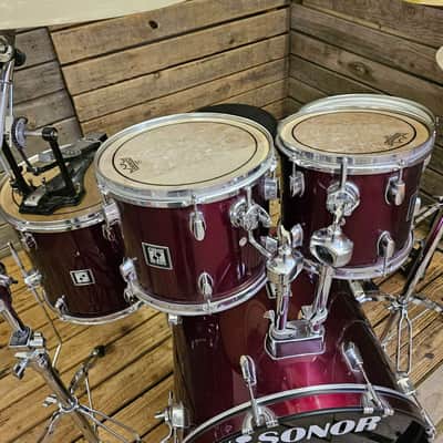 Sonor Force 503 Drum Kit, Red Complete USED! RKS5K040626 image 3