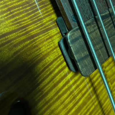 Sonicguitars ac4  acoustic electric hollowbody bass 2023 - Burst image 3