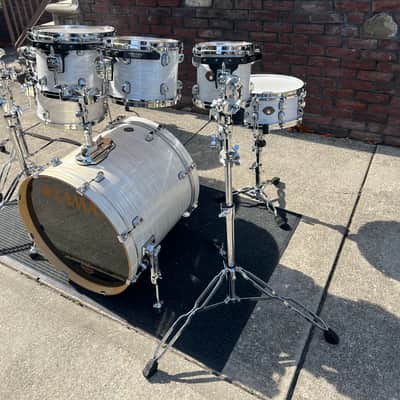 Tama Starclassic Birch 2000s 8 Pieces - White Silk image 3