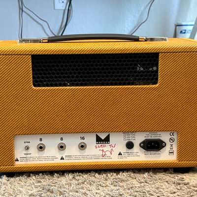 Morgan Amplification AC20 Deluxe 20w Guitar Head - Tweed imagen 6