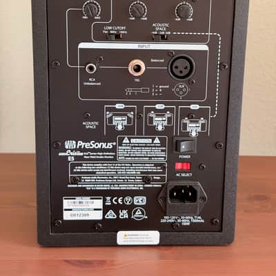 PreSonus Eris E5 2-Way 5" Active Studio Monitor (Single) 2013 - Present - Black image 2