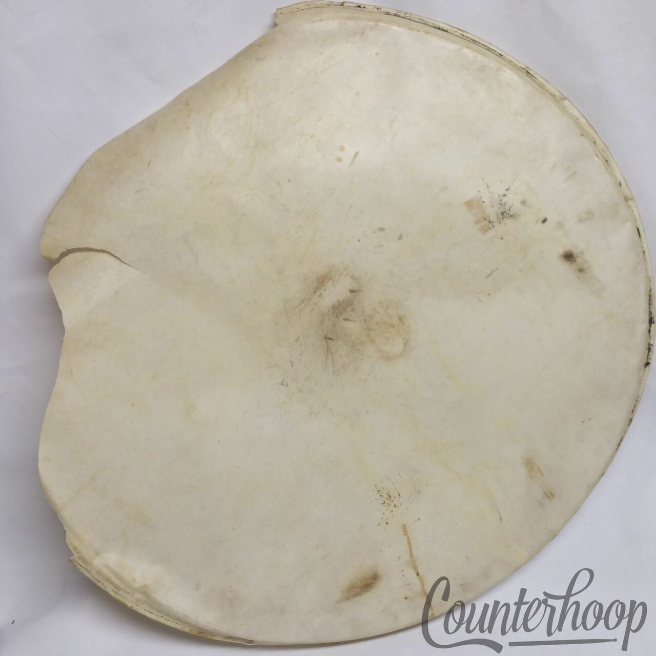Ludwig 25" Calf Skin Bass Drum Head Calfskin 20" Retuck Project Vintage 30s USA — main photograph