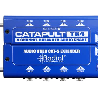 Radial Catapult TX4 Cat 5 Analog Snake Transmitter with 4 XLR-F Inputs NEW 2DAY! image 1