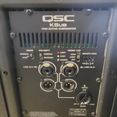 QSC KSUB 1000W Powered Speakers 100-240v image 3
