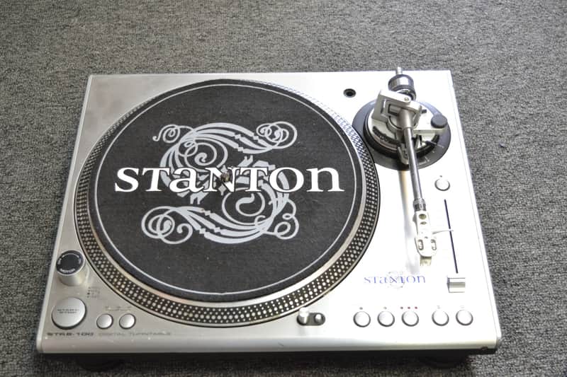 Stanton STR8-100 Direct Drive Digital Turntable w/ Phono Preamp  Silver image 1