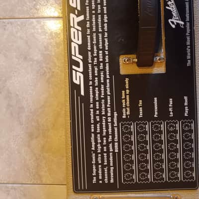 Fender Super-Sonic Head 2-Channel 60-Watt Guitar Amp Head - Blonde image 12