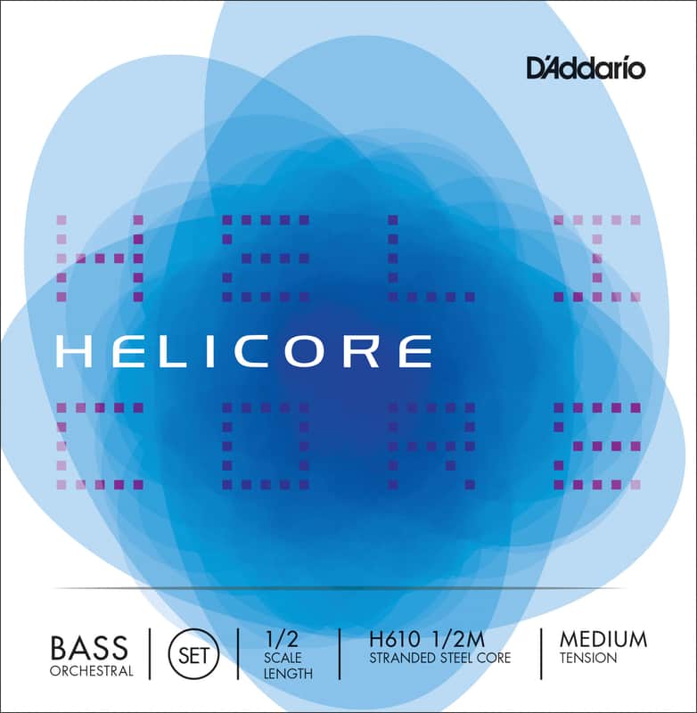 D'Addario H610 1/2M Helicore 1/2 Orchestral Bass Strings - Medium image 1