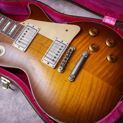 GIBSON USA Custom Shop 59 Reissue Les Paul Murphy Lab Heavy Aged " Green Lemon Burst + Rosewood" (2023) image 2