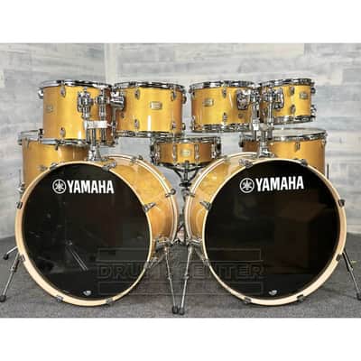 Yamaha Stage Custom Birch 9pc Drum Set (22" Double Bass) Natural Wood