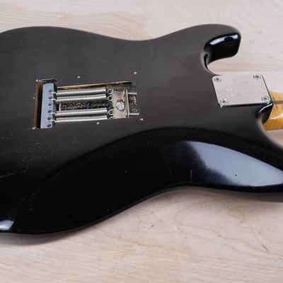 Fender 40th Anniversary ST54-70AS Stratocaster Reissue MIJ 1994 Black Japan w/ Foto Flame Neck w/ Bag image 10
