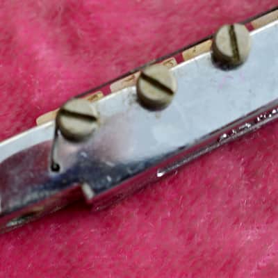 Vintage Gibson 1960's ABR-1 Chrome Bridge Patent Number Nylon Saddles ES-335 SG Standard image 11